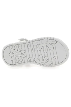 Sandali Bianchi con Farfalle e Doppio Velcro GRAZIE GIRL 15018