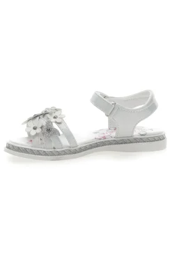 Sandali Bianchi con Fiori Grazie Girl 14339