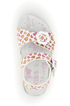 Sandali Bianchi con Stampa Cuori Pitt kids 14611