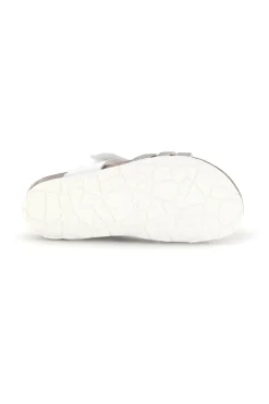 Sandali bianchi con strappi e applicazione Pitt kids 45266TWV