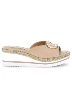 Sandali bianchi con zeppa platform e cinturino Pittarello look MK3313109