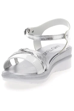 Sandali Bianchi e Argento con Platform Mio Tempo 2495