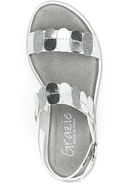 Sandali Bianchi Eleganti da Cerimonia Grazie Girl 11244033