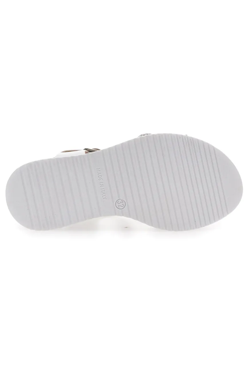 Sandali Bianchi Eleganti da Cerimonia Grazie Girl 11243104