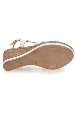 Sandali Bianchi e Platino con Zeppa 9cm PITTARELLO LOOK MK3226228
