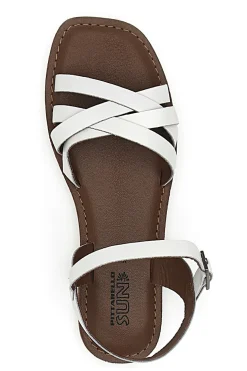 Sandali Bianchi In Vera Pelle Pittarello Sun A99311102