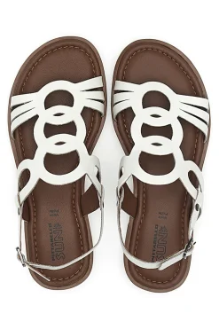 Sandali Bianchi In Vera Pelle Pittarello Sun A6440102