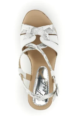 Sandali bianco Made in Italy con tomaia in pelle Pittarello look MK3226228