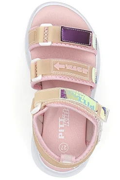 Sandali Bimba Rosa Con Strappo in Velcro Pitt Kids 2208903