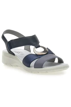 Sandali Blu Con Elastici Laterali Made In Italy Imac 7573505417109