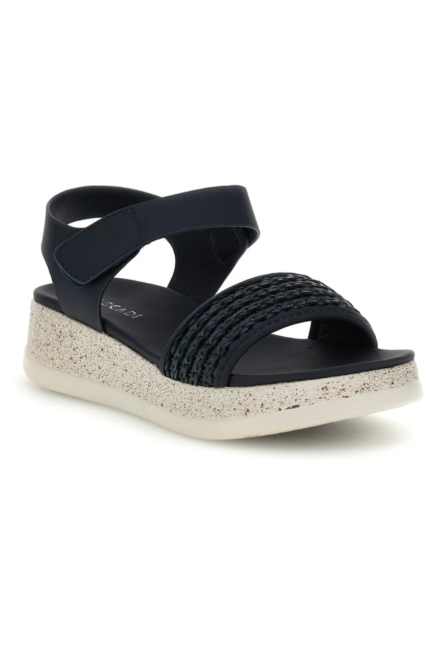 Sandali blu con fascia intrecciata suola comfort Plocadi Bza9052612