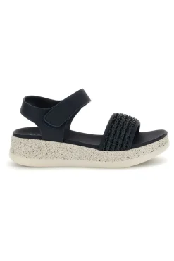 Sandali blu con fascia intrecciata suola comfort Plocadi Bza9052612
