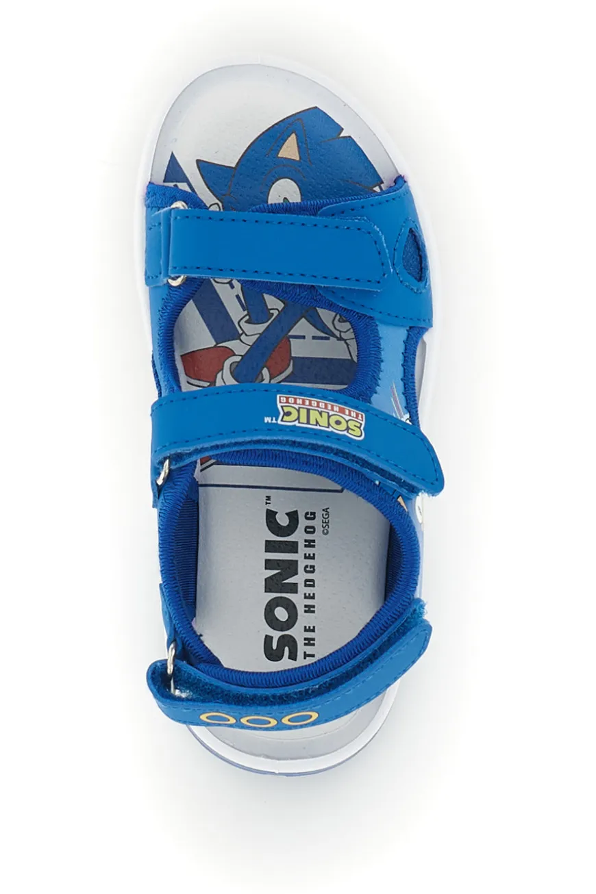 Sandali blu con luci e strappi Sonic N9610074S