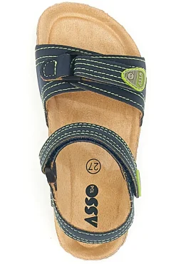 Sandali Blu e Verdi Casual da Bimbi Asso 64135
