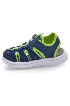 Sandali blu e verdi con strappo Pitt kids K25506