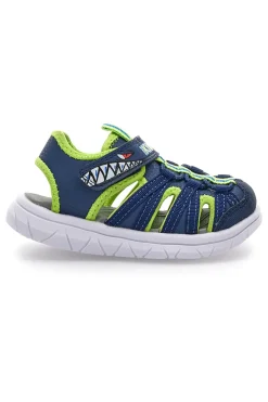 Sandali blu e verdi con strappo Pitt kids K25506
