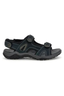Sandali blu in vera pelle con chiusura a strappo Fly dynamic FD07