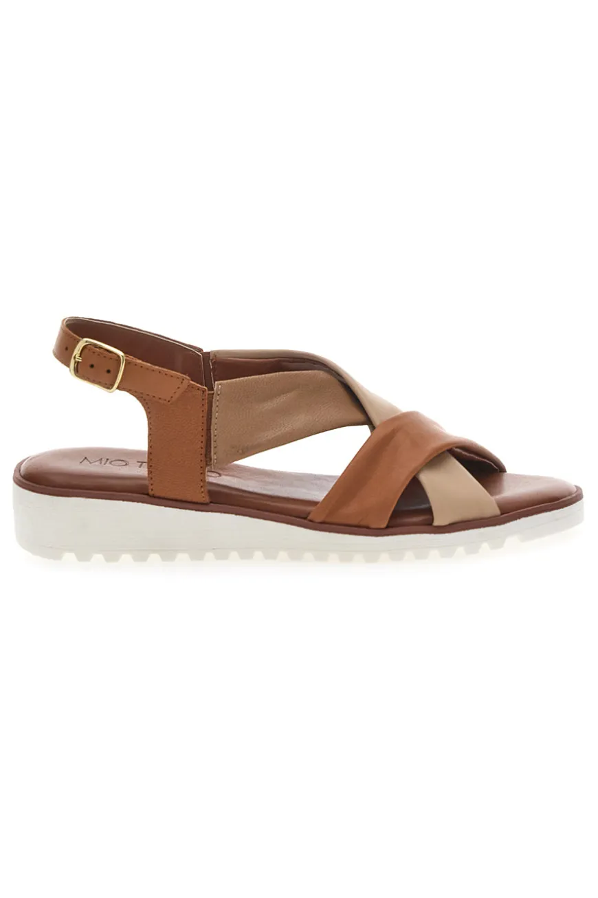 Sandali Brandy con Tomaia a Fascia In Vera Pelle MIO TEMPO 24A030