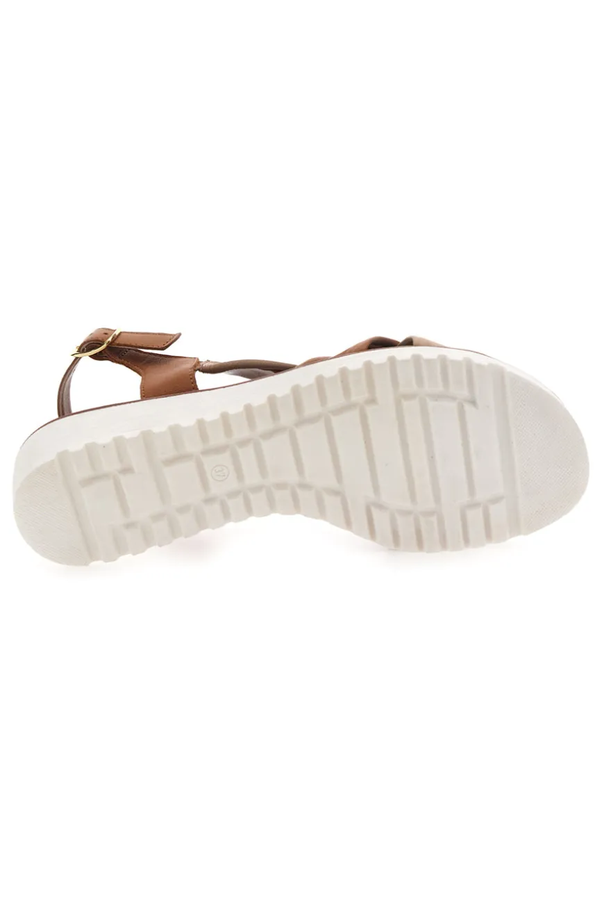 Sandali Brandy con Tomaia a Fascia In Vera Pelle MIO TEMPO 24A030