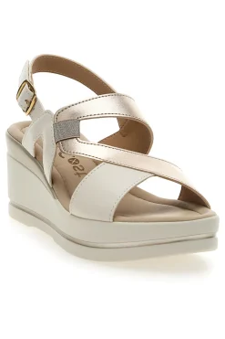 Sandali Champagne con Zeppa 7cm PITTARELLO LOOK MK3313258