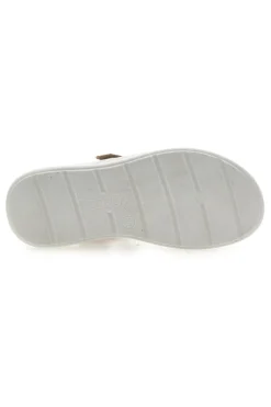 Sandali con Chiusura in Velcro Beige Eco Bio J533338