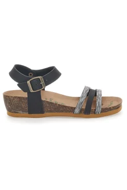 Sandali con Cinturino Neri Bio Up 22308