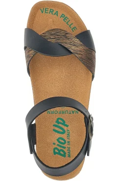 Sandali con Cinturino Neri Bio Up 22711