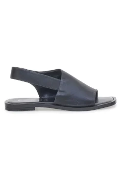 Sandali con Fascia in Pelle Nera e Elastico Posteriore PITTARELLO FOCUS 184987