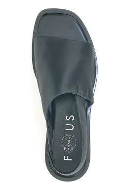 Sandali con Fascia in Pelle Nera e Elastico Posteriore PITTARELLO FOCUS 184987