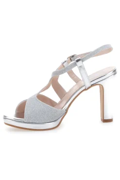 Sandali con Tacco Alto Argento Pittarello Love 4580