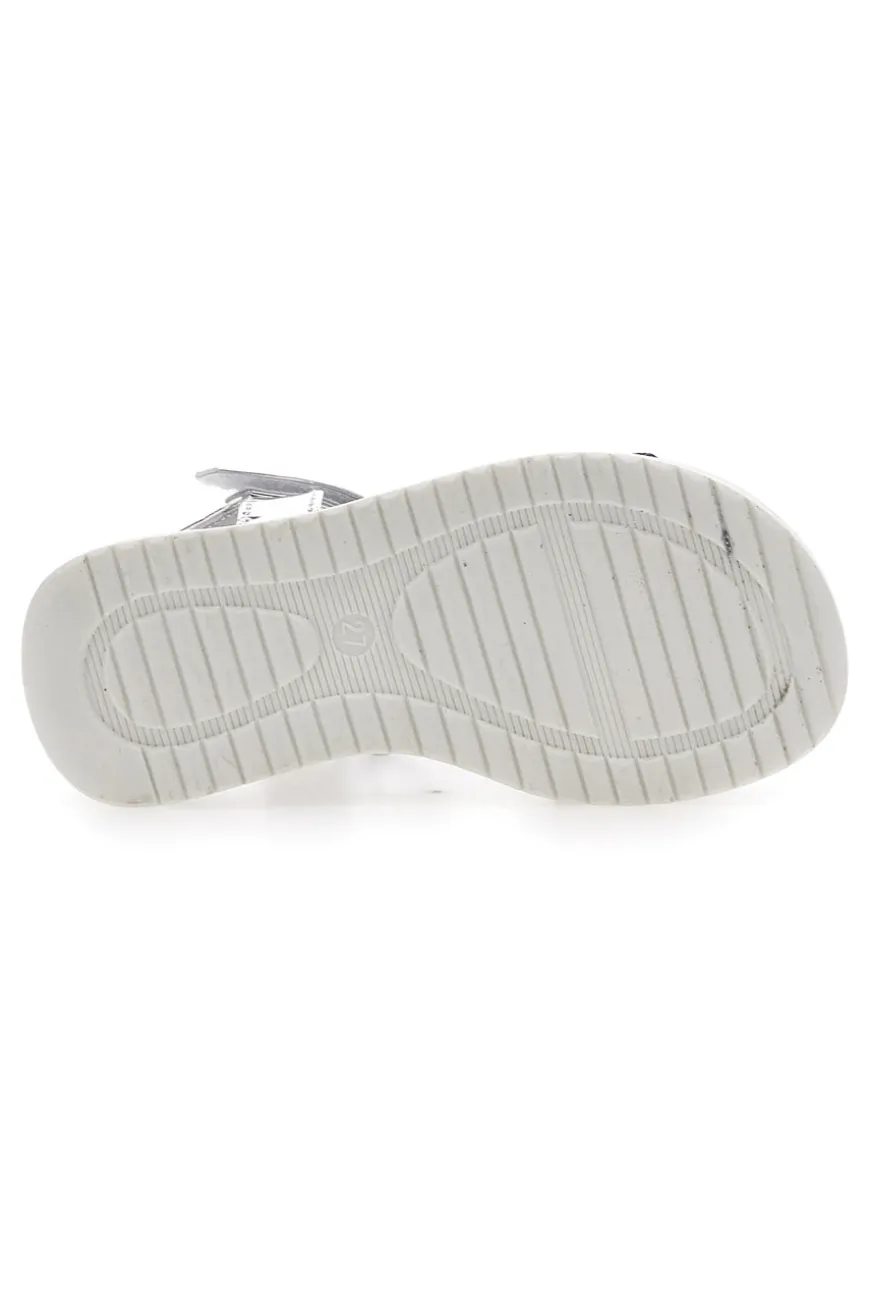Sandali Denim e Argento Con Chiusura Strappo Grazie Girl 218734