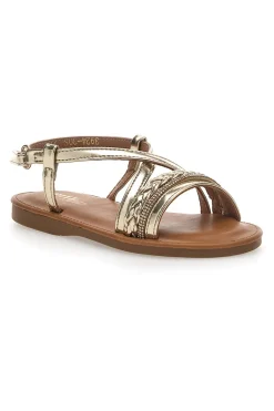 Sandali Dorati con Cinturino Pitt Kids 392430
