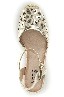 Sandali espadrillas Dorati con zeppa in corda Pittarello Sun Bl5