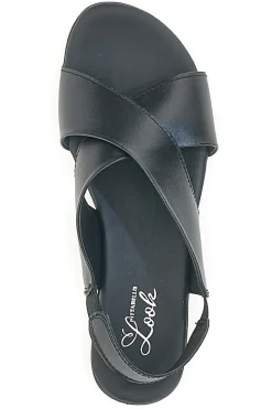 Sandali Flat Neri In Vera Pelle Pittarello Look 225435