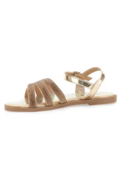 Sandali Flat Platino con Glitter THE FIRST CHIC PREA488