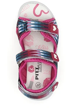 Sandali Fucsia con Fantasia e Chiusure con Velcro Pitt Kids 2712