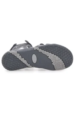Sandali Grigi Con Strappi In Velcro Overland 22066