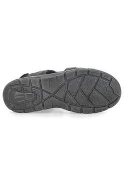 Sandali Grigi Con Strappi in Velcro Canguro 1015