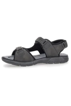 Sandali Grigi Con Strappi in Velcro Canguro 1015