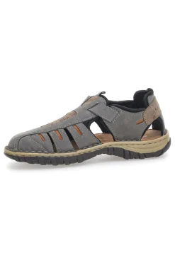 Sandali Grigi in Vera Pelle Pittarello Eco 3004