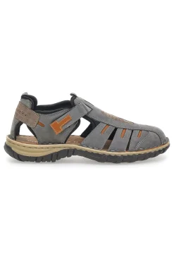 Sandali Grigi in Vera Pelle Pittarello Eco 3004