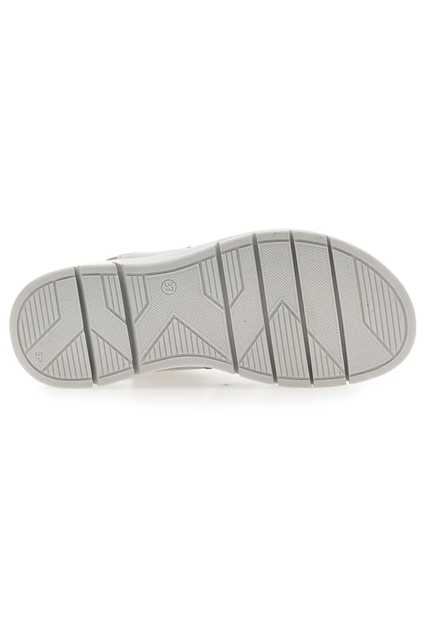 Sandali Grigio con Elastico E Tomaia in Pelle Incrociata PITTARELLO FOCUS 3324926