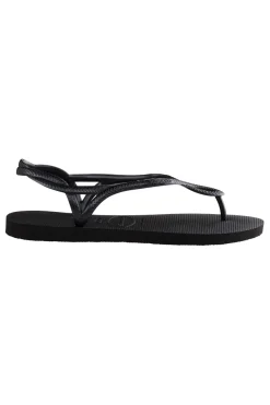 Sandali Infradito Neri Con Suola In Gomma Havaianas Luna Fc