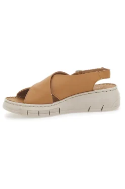 Sandali in Vera Pelle Cognac Mio Tempo 350020
