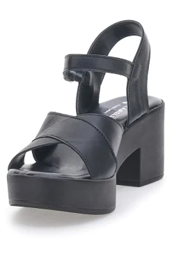 Sandali in vera pelle neri PITT.LOVE 315671082