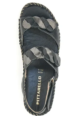Sandali in Vera Pelle Pittarello 42055 Neri