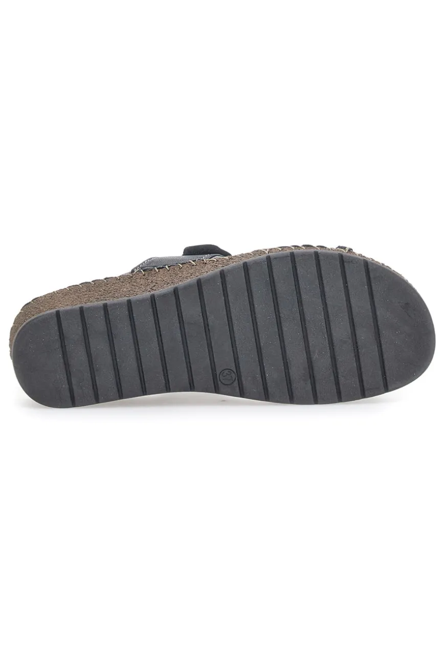 Sandali in Vera Pelle Pittarello 42055 Neri