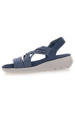 Sandali Jeans Con Tomaia Elastica Effetto Corda Intrecciata FIRST ACTIVE 1