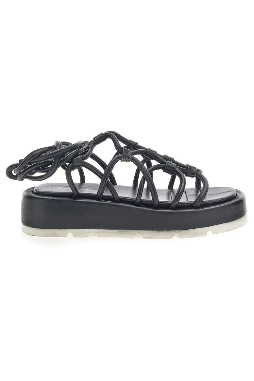 Sandali Lace-Up Neri Grazie 3770
