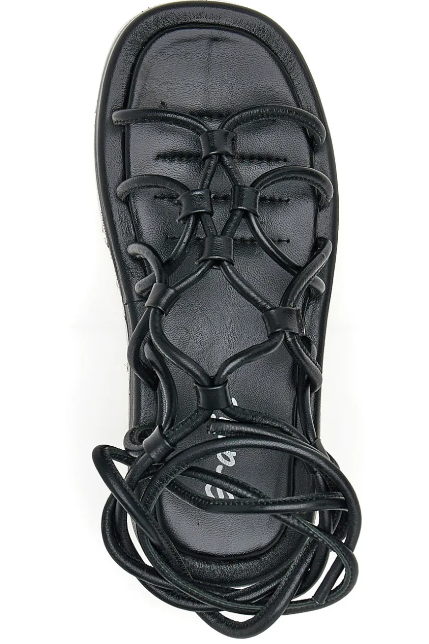 Sandali Lace-Up Neri Grazie 3770